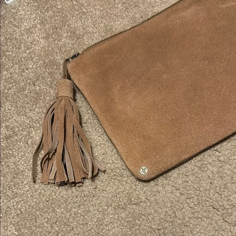 Lucky Brand Brown Embroidered Clutch Bag - Picture 4 of 5
